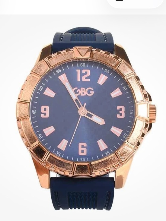 Guess Other - GBG Guess Explorer G89121G1 Blue Rose Gold Men’s Watch Needs Battery